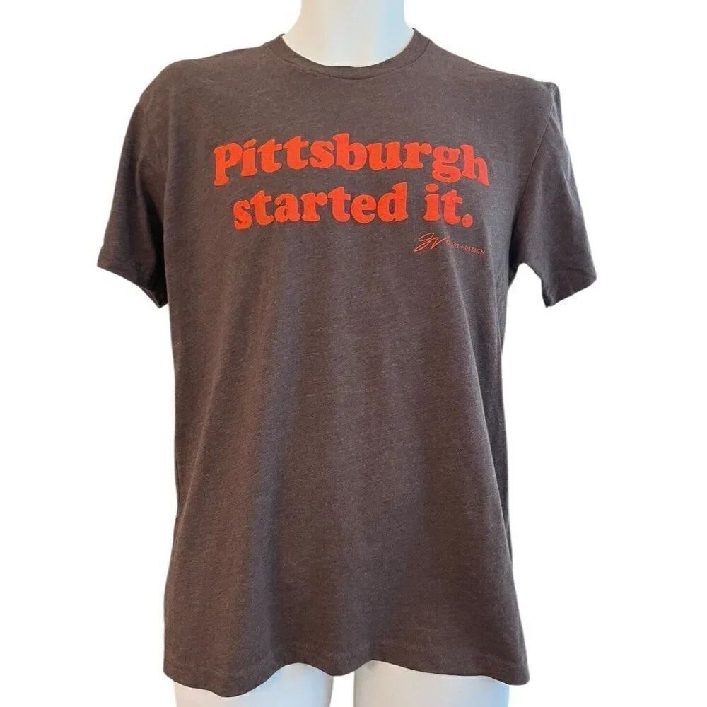 Pittsburgh Started It Cleveland That I Love Medium T Shirt Football Rivalry